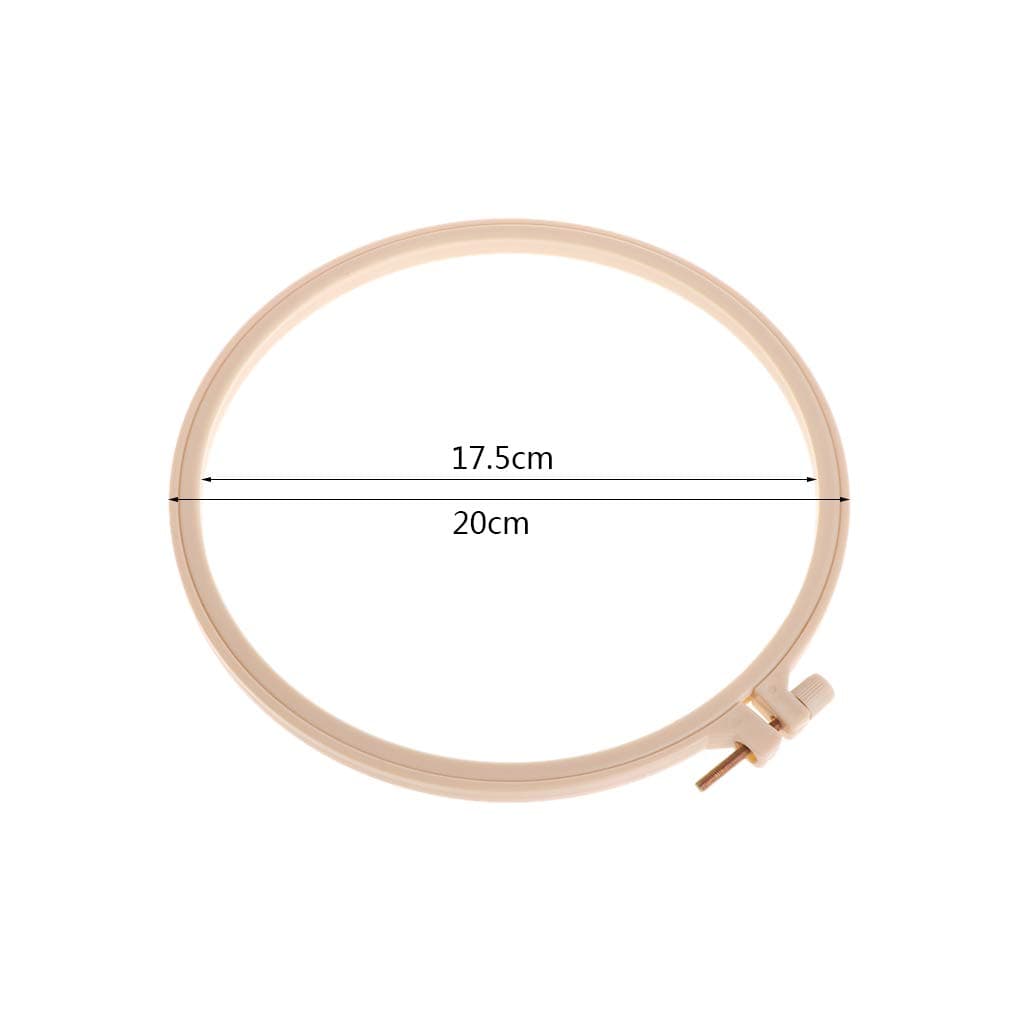 KOVIPGUAdjustable Plastic Cross Stitch Machine Circle Round Embroidery Frame Hoop Ring Hand DIY Household Craft Sewing Needwork Tool