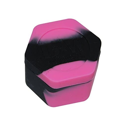 Honeycomb Nonstick Platinum Cured Kitchen Storage Silicone Jar Container - Choose your color! (Pink / Black)