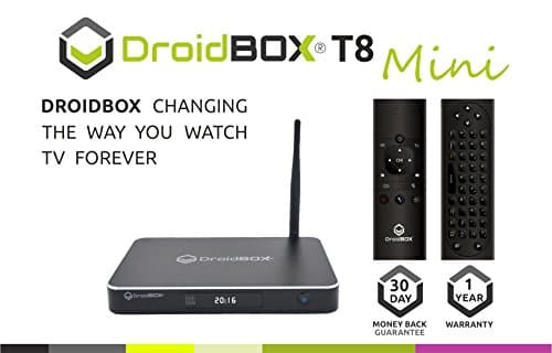 DroidBOX T8 Mini with VIP Plus Air-Mouse DualBoot Fully Loaded Android Powered Kodi TV BOX 5.1.1 and LibreELEC 2GB RAM 16GB ROM 4K Ultra HD HTPC