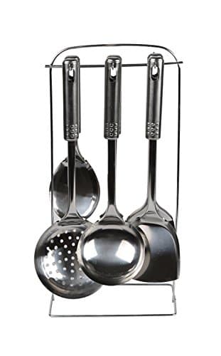 Matsuta 14 Piece Everday Essentials Nylon Kitchen Tool and Gadget Set, Black