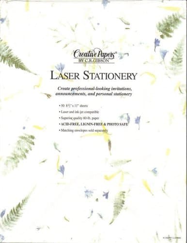 Laser Stationery - Fern Design