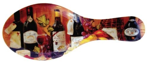 Melamine Spoon Rests 9-1/2 inches Long (Fruit and Wine)