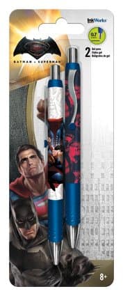 DC Comics Batman v Superman Gel Pens - 2 Pack (Superman)