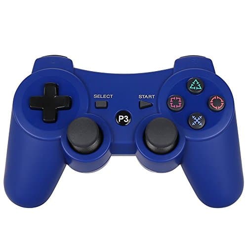 PS3 Controller Wireless Bluetooth Six Axis Dualshock Game Controller for Sony PlayStation 3 PS3 (Blue)