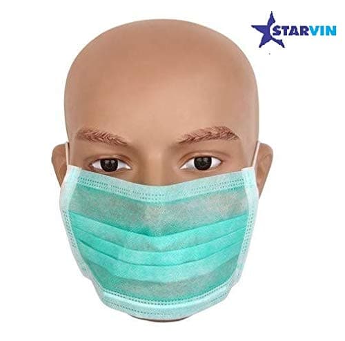 Starvin 3 Layer protection Disposable face mask with elastic ear Loop, prevents from Bacteria, many type of virus (5pcs) R-95