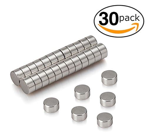 Small Round Craft &amp; Refrigerator Magnets - Bulk Pack of 30 - Great for Art &amp; Product Design