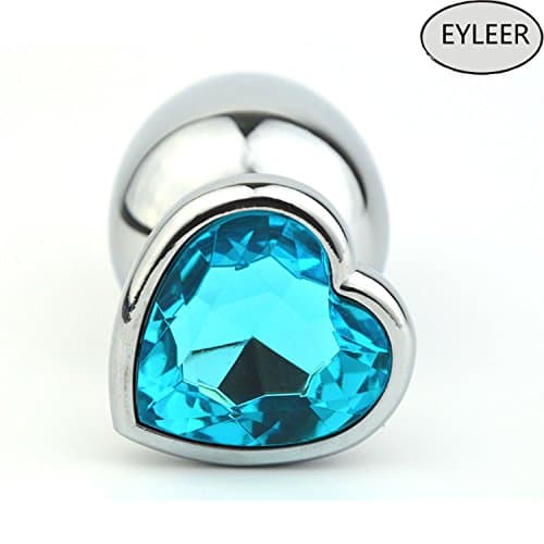 EYLEER Stainless Steel A-n-a-l Bu-tt Pl-ug,Beginners Toys A-n-a-l Trainer Toys for Couples(Assorted Color) (Medium Size(3.35"x1.3"))