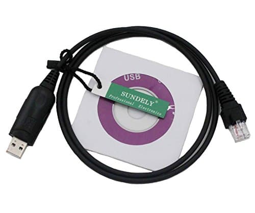 SUNDELY USB Programming Clone Cable Cord Lead for HYT (Hytera) Mobile Radio TM-600 M-610 TM-800 TM-800K TM-800M TR-800 (RJ45 / 8-Pin)