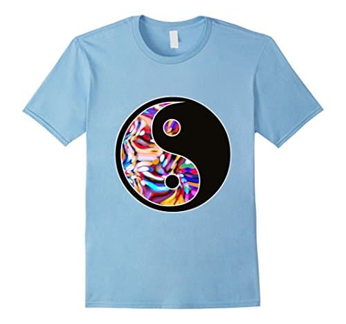T-Shirt with Psychedelic Yin-Yang Design