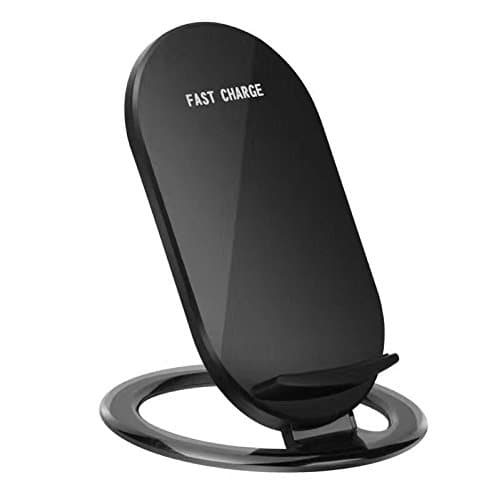 Wireless Charger, Fast Qi Wireless Charging Pad Stand 2 Coils for iPhone X 8 Samsung Galaxy S8 Plus S8+ S8 Galaxy S7 S7 Edge Note 5 S6 Edge Plus etc