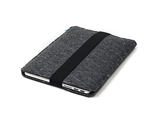 Dark gray felt Macbook Pro sleeve - VEGAN FRIENDLY, MacBook Pro felt case, custom laptop case, Surface Pro 4 Sleeve, 13" Macbook Air, 13" Macbook Pro Retina, 11" MacBook Air