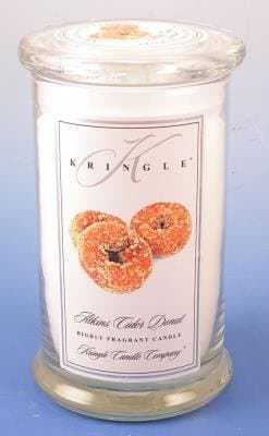 Kringle Candle Apple Cider Donut Large 2-Wick 22 oz 100 Hour Jar