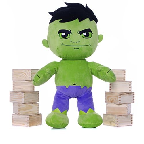 Posh Paws Int Official Marvel Comics Chunky Incredible Hulk Plush Super Soft Toy - 10" Cute Kawaii