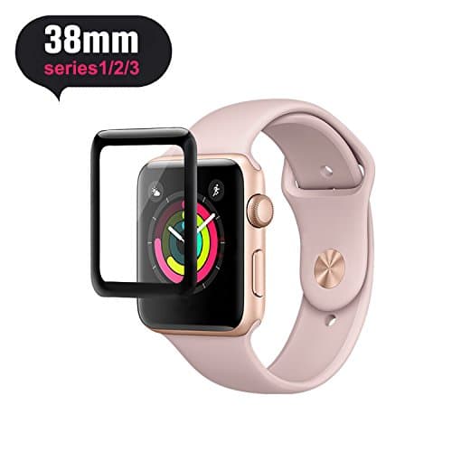 38mm Apple Watch Screen Protector, Bestfy Tempered Glass Screen Protector, Anti-Scratch Bubble Resistant 0.3mm Screen Film for 38mm iWatch Series 1/2/3