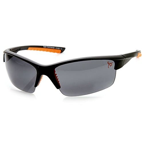 Buck Commander BC-HF Half Frame 100% UV Protection Sunglasses - Black &amp; Orange