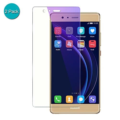[2 Pack] Huawei P9 Anti Blue Ray Screen Protector, Villstar HD Anti Blue Ray Premium Tempered Glass Screen Protector 9H Hardness Anti Fingerprint Bubble Free for Huawei P9