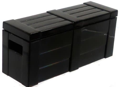 BrickArms Crate with Lid 2.5-Inch [Black]