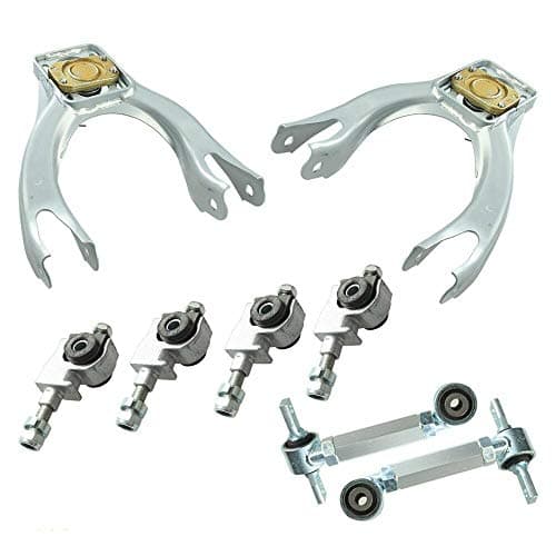 Front + Rear Camber Control Adjuster Suspension Kit, Compatible with 88-91 Civic/crx ED/EE SL