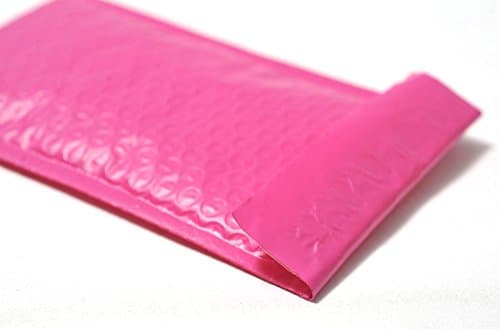 TriStore 6x10-Inch Usable Space - Durable Poly Bubble Mailer Pink Self Seal Padded Envelopes Pack of 100