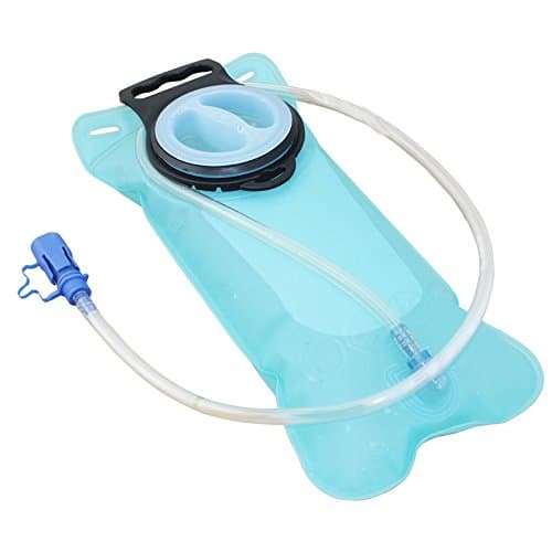 Leakproof Water Bag 2 Liter/70 OZ Hydration Bladder, Military Water Storage Bags, Water Reservoir for Hiking Running Cycling Climbing (Blue)