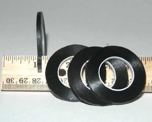 20 Pack Black Graphic Chart Tape (Matte,Glossy,Crepe) (Black Vinyl Matte)