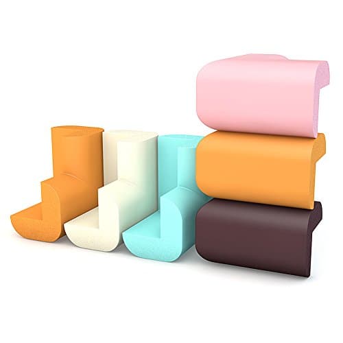 Table Edge Protectors - DEDAO 10 PCS Soft Baby Proofing Corner Guards Safe Edge and Corner Cushion (Brown)