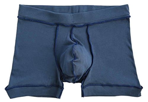 MSPEC Men's 3D-Crotch Breathable Atopy Turned Boxer Briefs CF Navy Blue L