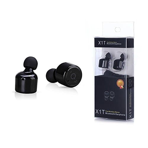 Bluetooth Earbuds,True Wireless Bluetooth V4.2 Earphones With Microphone Stereo Noise Cancelling Headphone For iPhone iPad Samsung And More (Black)