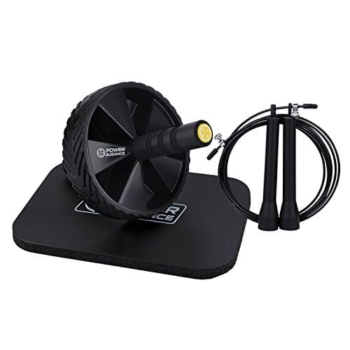 GYMTOP Ab Roller Wheel with Knee Pad, Abdominal Exercise Single Wheel for Core Strength Training & Crossfit Boxing MMA Fitness