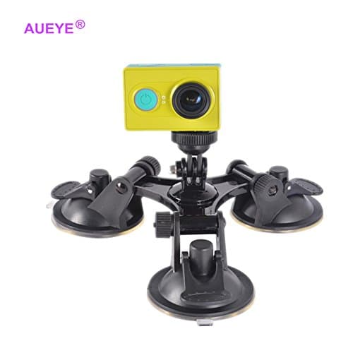 Go Pro Car Window Mount Car Suction Cup Mount Holder Glass 3 Point Suction Cup Car Mount Holder for GoPro HD Hero 2 3 3+ 4 Black Windshield Stand Dashboard Mount Wall Cradle Xiaomi yi 4k Accessories