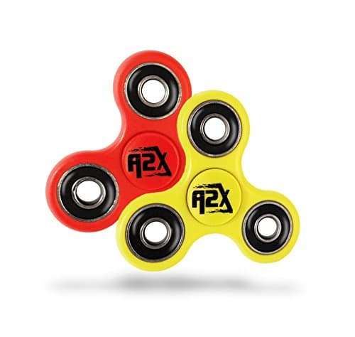A2X Spinner Fidget, (2 Pack) A2X Anti-Anxiety 360 Spinner Helps Focusing Fidget Toys Quality EDC Focus Toy for Adults &amp; Kids- Stress Reducer Relieves ADHD &amp; Anxiety
