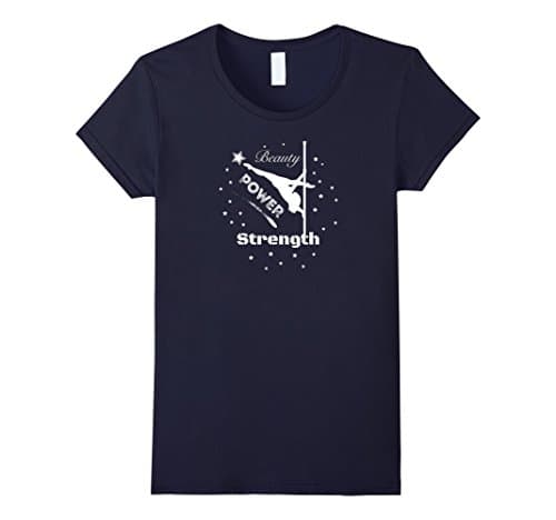 Women's Pole Dancing in Space T-Shirt Medium Navy