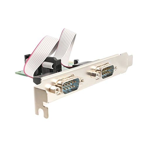2 Port Serial Card PCI-e 1.0 x 1 with Full and Low Profile Brackets DB9 9 PIN RS232