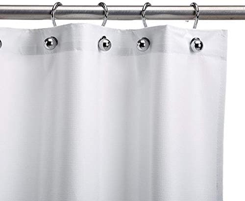 CSI Bathware 66" W x 72" L Assure Heavy-Duty Vinyl Shower Curtain in White