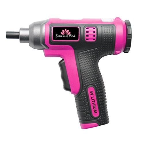 SP4MP103- SERIOUSLY PINK 4V LITHIUM ION SCREWDRIVER WITH RETRACTABLE BIT CARTRIDGE