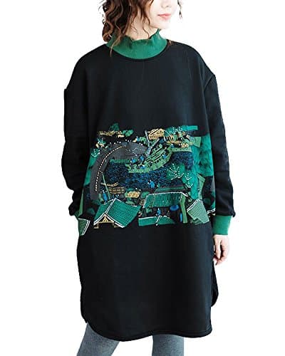 Duberess Women's Oversized Sweatershirt Loose Casual Pullover Sweater Top (one size, black)