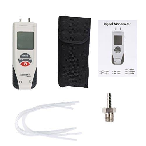 Topker us Hti HT-1890 Mini 2Psi Digital Manometer Portable Air Pressure Differential Gauge Meter