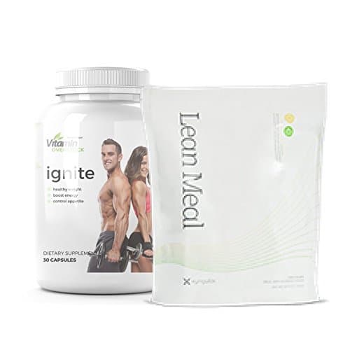 LEAN MEAL & IGNITE: Meal Replacement & Healthy Weight with Powerful Thermogenic Fat Burner - Max Strength - Xyngular & Vitamin Overstock (30-Day Supply)