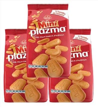 3 x Plazma Mini Snack Biscuits Rich With Vitamins (3 x 120g) 12.7 oz