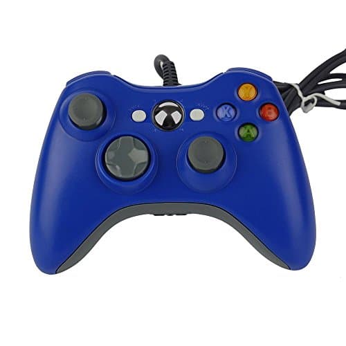 Xbox 360 Wired Controller,Yudeg Wired USB Game Controller Gamepad Joystick For Microsoft Xbox & Slim 360 PC Windows 7 (Blue)