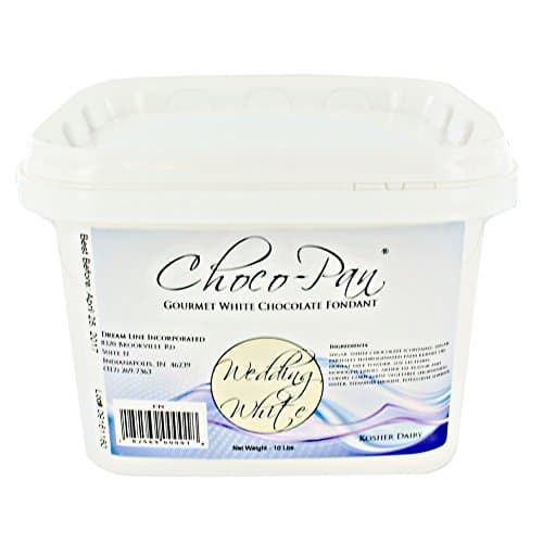 Choco-Pan Rolled Fondant Icing Wedding White 10 Pounds