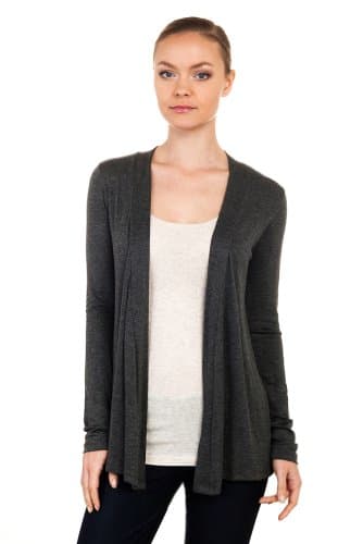 Northwest Territories Drape Open Cardigan (large, charcoal)