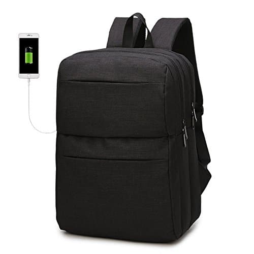 Business laptop backpack Daypack for School Working with USB Charging Port Anti Tear / water Resistant Travel Bag fits up to 15'' Inch Macbook Computer Backpack