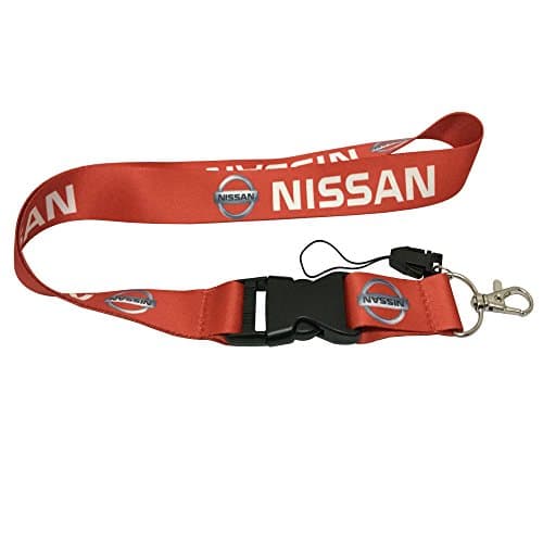 1pcs Red Color USA Ship New Quick Release Neck Strap Lanyard Keychain Keyring Car Keys House Keys ID Badges Card for Nissan Design