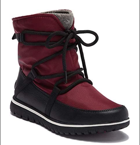 Columbia Womens Cozy Explorer Boot, Size 7, Red Element/Black