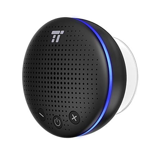 Bluetooth Shower Speaker, TaoTronics Waterproof Wireless Small Bluetooth Speaker (IPX7, Build-in Microphone, Solid Suction Cup)