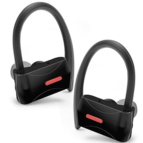 Star Fire The True wireless Binaural Bluetooth 4.1 Ultralight Headphone Microphone Swimming Running Sweatproof Sports Earbuds Hifi Earphones With Powerful Battery for iPhone/Samsung/Huawei/HTC(Black)