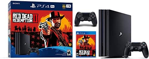 2019 Sony Playstation 4 PS4 Pro Console with Red Dead Redemption 2 Game, Can Upto (1TB/2TB HDD, 1TB SSD)