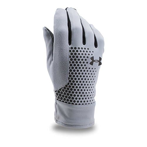 Under Armour Mens Threadborne Run Glove, Steel (035)/Silver, Large