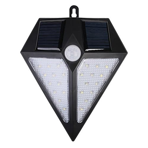 Motion Sensor Outdoor Wall Light,Diamond Shaped Outdoor Solar Wall Lights for Path, Garden, Patio and Pool